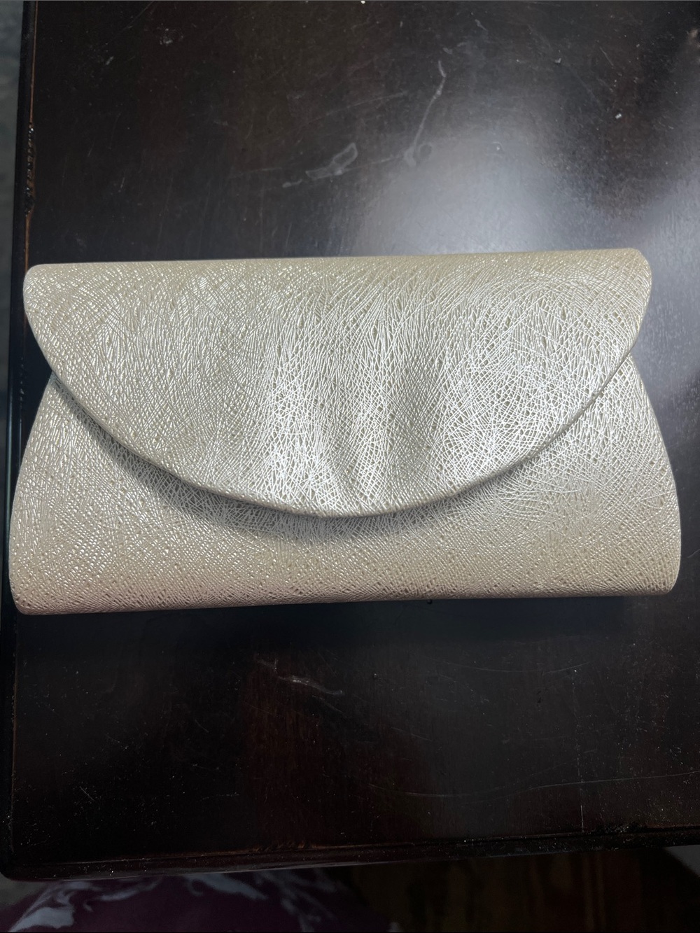 Metallic Champagne color Women's Clutch Purse